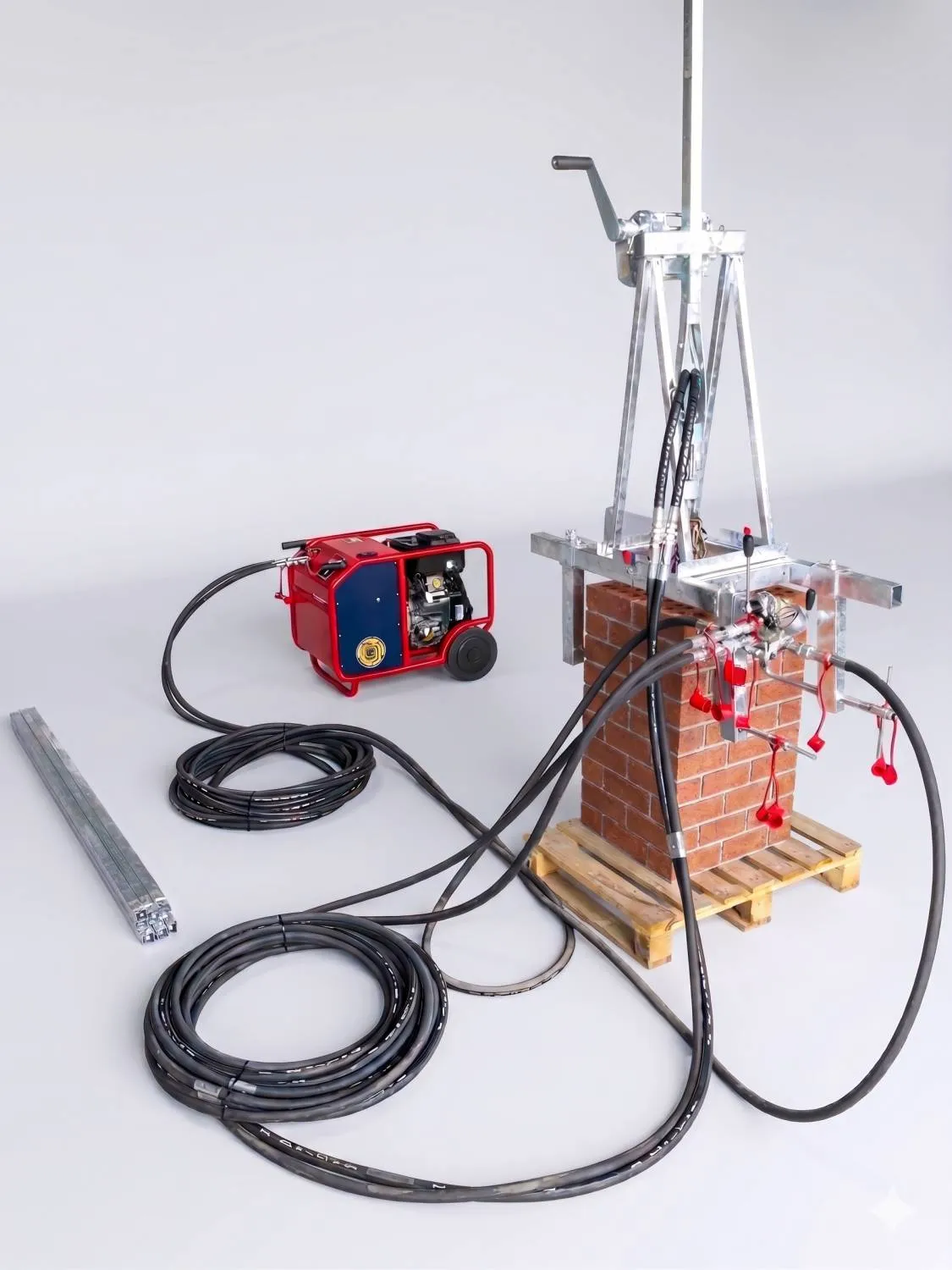 Hydraulická komínová fréza VDB7 kompletná zostava na predaj